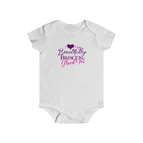 Beautifully Broken GlamMa - Baby Girl Onesie